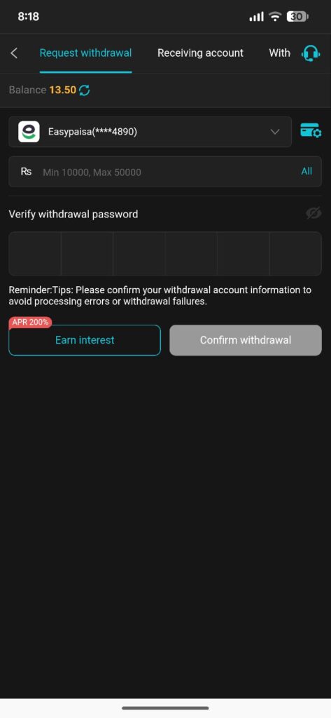 CT9999 Game Withdraw