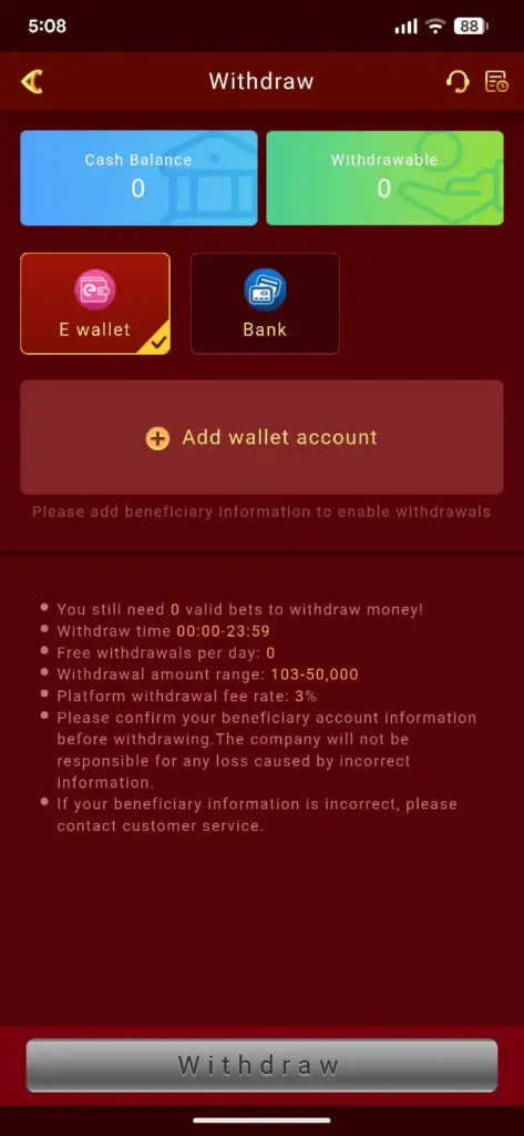 Dream17 Game Withdraw